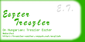 eszter treszler business card